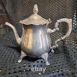 Unbranded Silver Plated Tea Set With Tray
