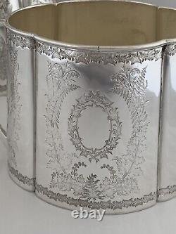 VICTORIAN Silver Plated TEA SET c1885 FENTON BROS Sheffield Antique Tea Pot Set