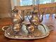 Vintage Silver On Copper Tea Set