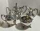 Vtg 1847 Rogers Bros Is Heritage 4 Pc Silverplate Tea Set 1967 Production