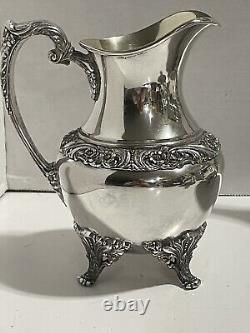 VTG 1847 Rogers Bros IS Heritage 4 PC Silverplate Tea Set 1967 Production