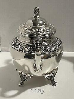 VTG 1847 Rogers Bros IS Heritage 4 PC Silverplate Tea Set 1967 Production