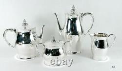 Vintage 1950s Tuttle Colonial Revival Sterling Silver Tea/Coffee Set