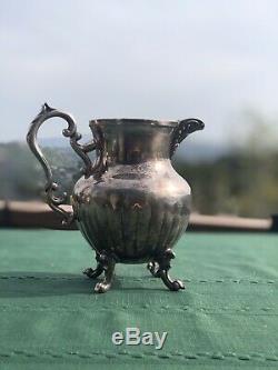 Vintage 7 Piece Birmingham Silver Co. Silver On Copper Tea/coffee Set