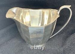 Vintage Art Deco Silver Plated Tea Set James Dixon & Sons UK Pot Sugar & Milk