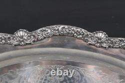 Vintage Birmingham Silver Co. Silver Plate 6 Piece Tea Set & Serving Tray