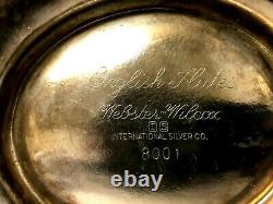 Vintage English Flutes Webster Wilcox Coffee Tea Set International Silver Co