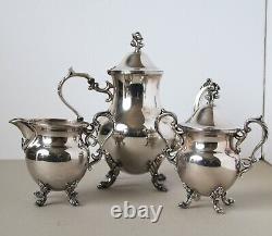 Vintage English Silver Corporation Tea Set & Tray