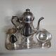Vintage Friedman Silver Co Individual Silverplate Coffee /tea Service Set Tray