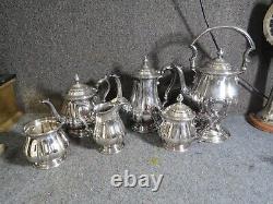 Vintage Gorham Silver 7 PIECE SILVER PLATE TEA SET