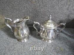 Vintage Gorham Silver 7 PIECE SILVER PLATE TEA SET