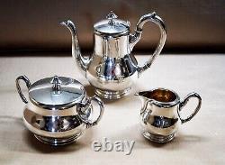 Vintage Hallmarked German Made GEBR HEPP Silver Plated Tea Set