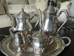 Vintage International Silver Company Tea Set
