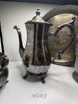 Vintage International silver plate tea or coffee set Silver Copper 1707