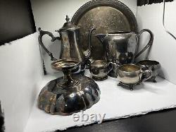 Vintage International silver plate tea or coffee set Silver Copper 1707