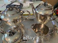 Vintage Japanese Sterling silver Tea Coffee Set with matching sterling tray