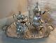 Vintage Lancaster By Poole Silver Plated Coffee/tea Set With Tray