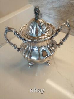 Vintage Lancaster by Poole Silver plated Coffee/Tea Set with tray