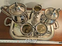 Vintage Lehman Brothers New York Birmingham Silver on Copper Tea /Coffee Set cup