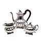 Vintage Melon Silver Plate Tea Set Sheffd Design Reproduction By Community