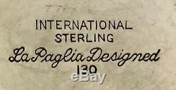Vintage Mid Century Modern La Paglia Design Sterling Silver 3 Pcs Coffee/Tea Set