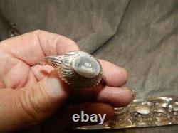Vintage Miniature Sterling silver 8 piece Coffee & Tea set British Hallmarks