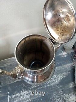 Vintage Ornate Silverplate Tea Pot Set. 4 Pieces