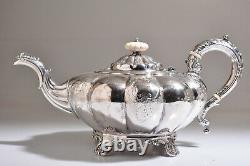 Vintage Poston Lonsdale Silver Plate Coffee-Tea Set withTray- Very Good Cond