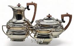 Vintage ROBERTS & BELK Silver Romney Plate 4 Pc. Tea Set Teapots Creamer Sugar