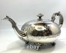 Vintage Reed & Barton Pattern 3765 Silver Plated 3 Piece Tea set Polished EUC