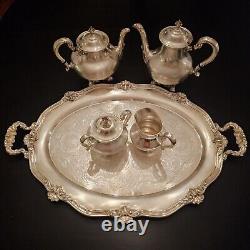 Vintage Reed & Barton Regent Silver-plated Coffee Tea Set 5600 No Monogram