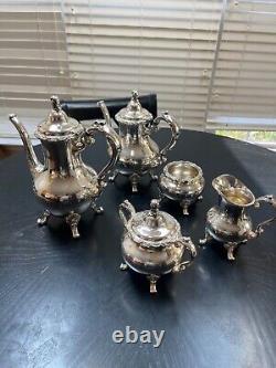 Vintage Reed and Barton Tara Hall 1111X 5 Piece Coffee Tea Set