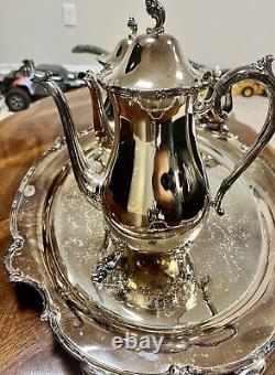 Vintage Reflection 1847 W. Roger Bros Silver Tea and Coffee 5 Piece Service Set