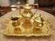 Vintage Sheridan Taunton Silversmiths Gold Electroplated Tea Set 1 Pots