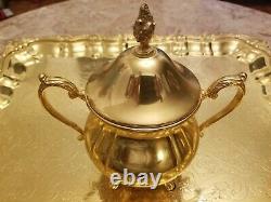 Vintage Sheridan Taunton Silversmiths Gold Electroplated Tea Set 1 Pots