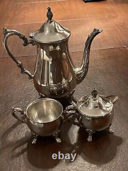 Vintage Sheridan Taunton Silversmiths Silverplate Coffee/Tea 5 Pc Set-FREE SHIP