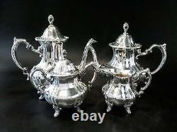 Vintage Silver Plate Coffee Tea Service Set Towle Grand Duchess Coffee