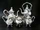 Vintage Silver Plate Tea Set Coffee Service Set With Tilting Pot Birmi