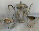 Vintage Silver Plated Tea/coffee Setpot/creamer/ Sugar-wm. Rogers/shelley Pat