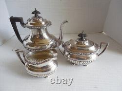 Vintage Silverplate Tea Pot Coffee 3 Piece Set Reed & Barton 5100