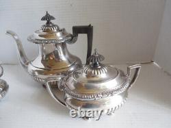 Vintage Silverplate Tea Pot Coffee 3 Piece Set Reed & Barton 5100