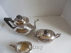 Vintage Silverplate Tea Pot Coffee 3 Piece Set Reed & Barton 5100