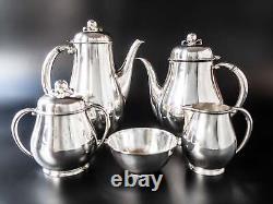 Vintage Silverplate Tea Set Coffee Service Apple By Wilcox IS