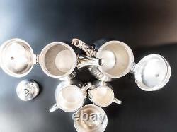 Vintage Silverplate Tea Set Coffee Service Apple By Wilcox IS