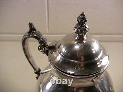 Vintage Silverplate Tea Set Coffee Service Serving Tray Tea Pot Cream Sugar Bowl