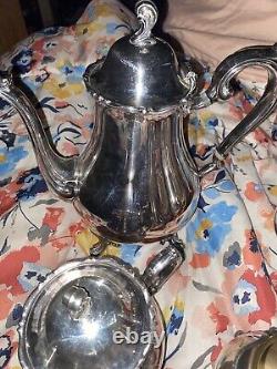 Vintage, Silverplated, 4-Piece Coffee/Tea Set by International Silver Company