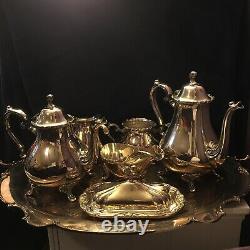Vintage Silverplated Tea Set 7 Piece