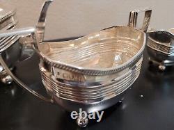 Vintage Sterling Tea Set Sterling Silver English Tea Set 3 Pieces