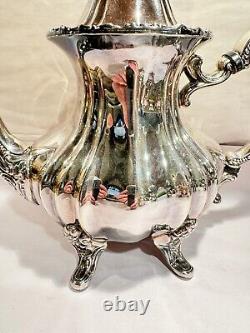 Vintage Towle Grand Duchess Silverplate 4PC Tea Set Tea Pot Coffee Pot Excellent