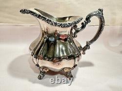 Vintage Towle Grand Duchess Silverplate 4PC Tea Set Tea Pot Coffee Pot Excellent